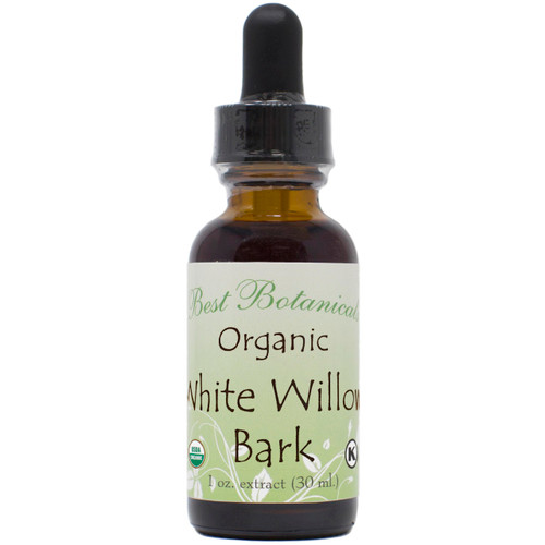 Best Botanicals Organic White Willow Bark Extract 1 oz.