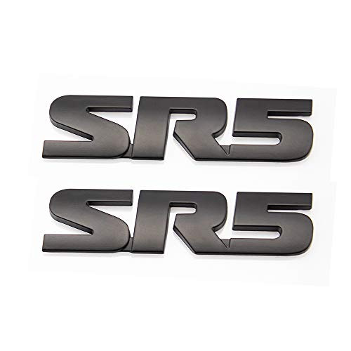 UpAuto Tacoma SR5 Emblem 4X4 Fender Side Rear Tailgate SR5 Badge Sticker for Toyota (2 pcs - SR5)