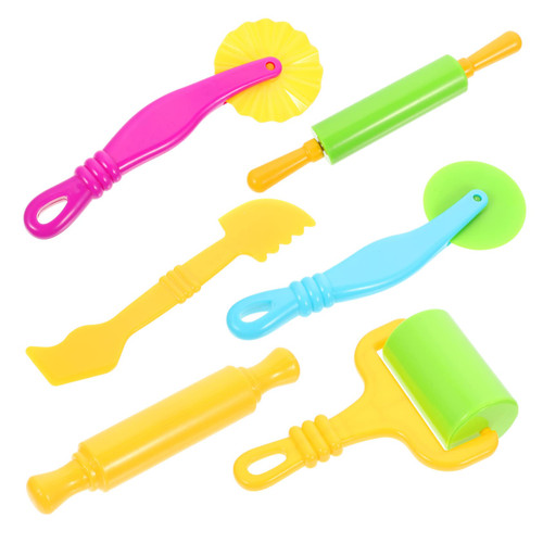 Tofficu 6pcs Colored Clay Clay Tool Childrens Toys Rolling Clay Tools Children Clay Tools Handmade Clay Toys Clay Tools for Kids Children Clay Molds Kid Toy Plasticine Dough Abs