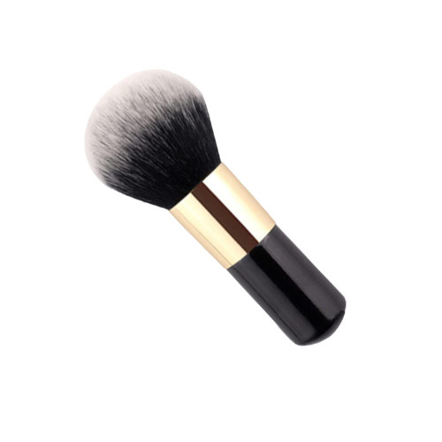 Bronzer Brush for Face Powder Brush Large Loose Powder Brush Fluffy Blush Foundation Brush Soft Mineral Powder Foundation Brush for Blending Makeup, Black & Gold