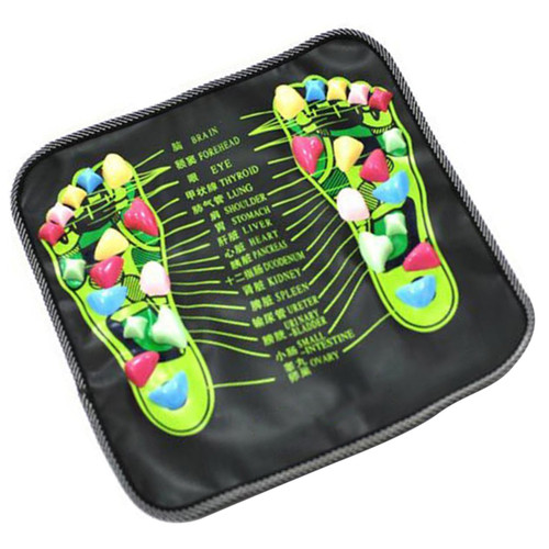 FOYTOKI Electric Foot Massager Foot Massage Machine Feet Leg Mat Reflexology Massage Acupressure Foot Pad Cobblestone Foot Mat Moms Gifts Foot Tension Reliever Pebble Legs Fitness Soothing