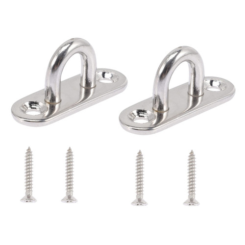 iplusmile 2 Sets U-Tube Hook Indoor Hammock Swing Hooks Hammock Mount Hammock Hanging Kit Heavy Duty Hooks Ceiling Hammock Heavy Duty Hangers Hammock Hooks Wall Hook Fan Stainless Steel 304