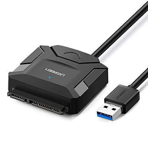UGREEN USB 3.0 to SATA III Adapter Cable with UASP SATA to USB Converter for 2.5" 3.5 Hard Drives Disk HDD and Solid State Drives SSD