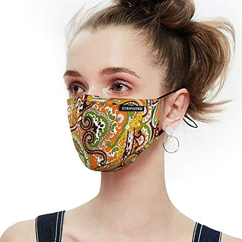 Anti Pollution Dust Mask Washable and Reusable PM2.5 Cotton Face Mouth Mask Protection from Flu Germ Pollen Allergy Respirator Mask (mask 4)