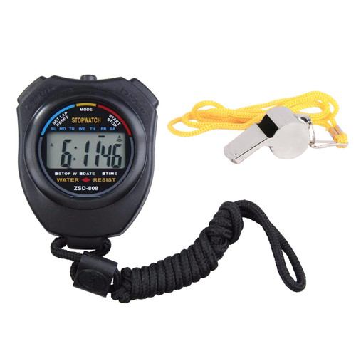 Kamonda Stopwatch Timer Digital Stopwatch with Large Display & Buttons Handheld Timer Sports Chronograph Stopwatch Digital Timer