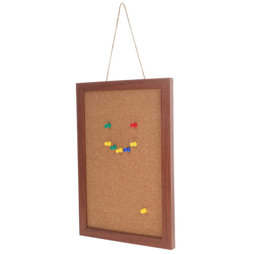 Ciieeo Wood Bulletin Boards Thumbtack Push Pin Board Cork Board Wall Tack Board Summer Bulletin Boards Birthday Bulletin Board Framed Cork Board Message Board Needle Plate Hanging Bamboo