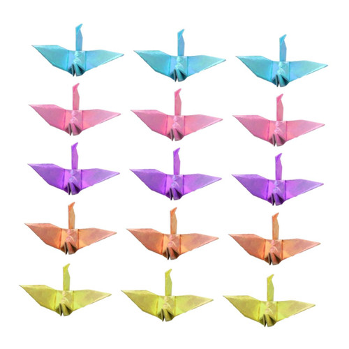 Operitacx 100pcs Folded Origami Cranes Origami Paper Birds Hanging Garlands Origami Mixed Colors Origami Paper Cranes Japanese Handmade Crane Origami Crane Ornament The Strings Pearlescent Operitacx 100pcs Folded Origami Cranes Origami Paper Birds Hanging Garlands Origami Mixed Colors Origami Paper Cranes Japanese Handmade Crane Origami Crane Ornament The Strings Pearlescent
