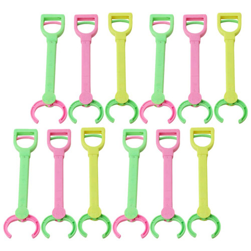 Robot Arm Grabber Mini Tongs 20Pcs Mini Arm Toys Mini Robot Toy Miniature Grab Tool Mini Robot Clamp Toys for Grabbing Toys Plastic Clips Grabber