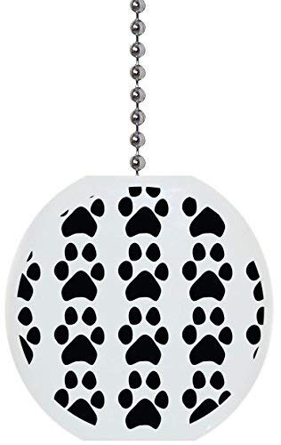 Paw Print Pattern Solid Ceramic Fan Pull