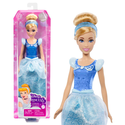 Mattel Disney Princess Dolls,Cinderella Posable Fashion Doll with Sparkling Clothing and Accessories,Disney Movie Toys, Blue Mattel Disney Princess Dolls,Cinderella Posable Fashion Doll with Sparkling Clothing and Accessories,Disney Movie Toys, Blue
