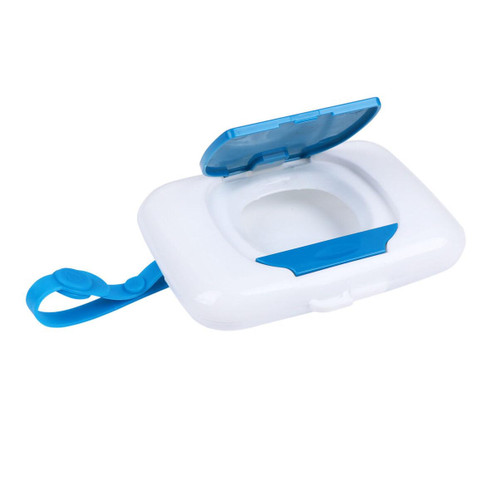Travel Wipes Wipes Holder Wet Wipes Storage Box Wipes Holder Tissue Storage Box Case Wet Wipes Dispenser Holder Wet Tissue Case Blue Wet Wipe Case Cleaning Wipes