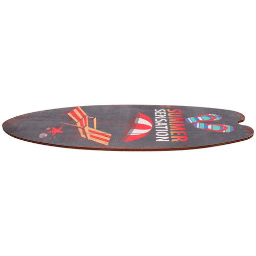 VOSAREA surfboard wooden sign Surfboard Adornment Marine Style Ornament Surfboard Wall Decor surfboard decor outdoor home decor surf board wall decoration summer beach pool party household