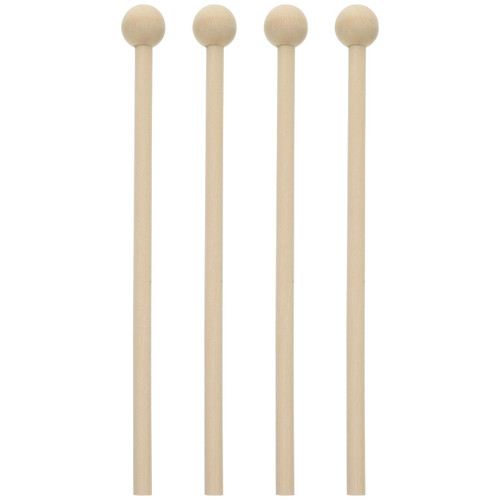 FAVOMOTO 4Pcs Wood Drum Sticks,Percussion Mallets Xylophone Mallets Wood Mallets Percussion Sticks for Xylophone Wood Block,Drums and Bells