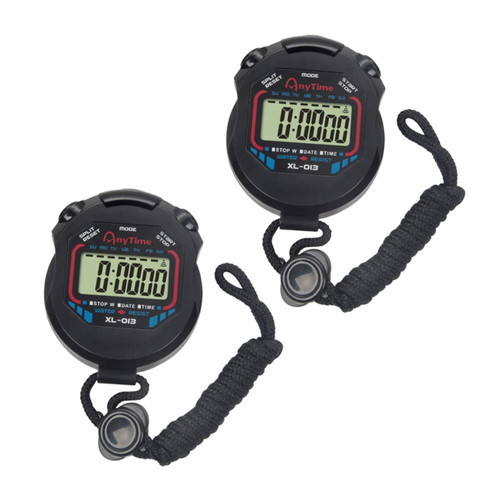 BESPORTBLE 2pcs Timing Device Stopwatch Timer Led Stopwatch Coaches Stopwatch Handheld up Timer Referee Stopwatch Digital Timers Stopwatch Watch Racing Stopwatch Electronic Running Racing Car