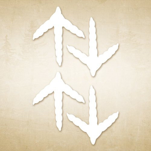 Mossy Oak Graphics 13040 White 'Turkey Tracks' Decal