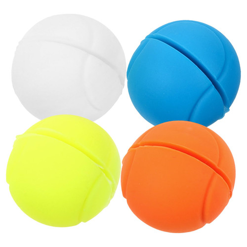 BESPORTBLE 4pcs Tennis Racket Shock Absorber Racket Dampeners Racket Damper Tennis Accessory Tennis Gift for Men Tennis Ball Tennis Racket Vibration Dampener Shock Absorbers Plastic Damping