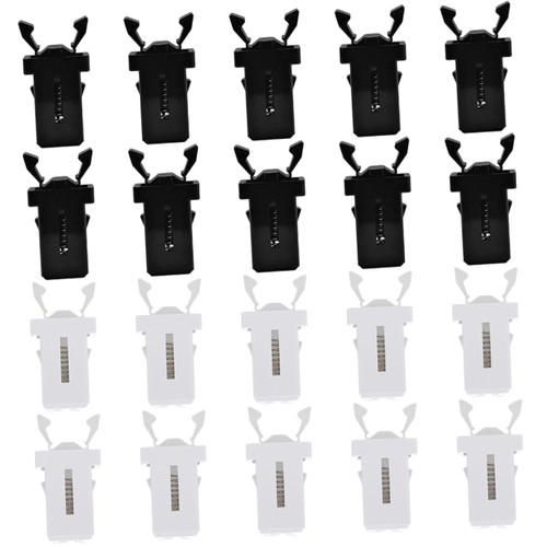 STOBOK 20pcs Garbage Can Lock Self-Locking Waste Bin Latch Trashcan Push-Buttons Trash Can Press Buckles Lock for Garbage Can Trashcan Lock Push Type Plastic Trash Can Clip