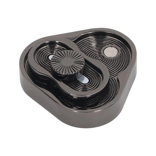 Metal Fingertip Slider Toy, Fingertip Slider Toy Increase Friction Spiral Textures for Station for Adults