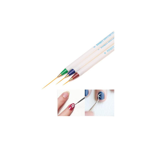 3Pcs Nail Art Liner Brushes, Nail Dotting Painting Drawing Pen, Nails Gel Polish Painting Nail Art Design Brush Pen Set for Home DIY 3Pcs Nail Art Liner Brushes, Nail Dotting Painting Drawing Pen, Nails Gel Polish Painting Nail Art Design Brush Pen Set for Home DIY