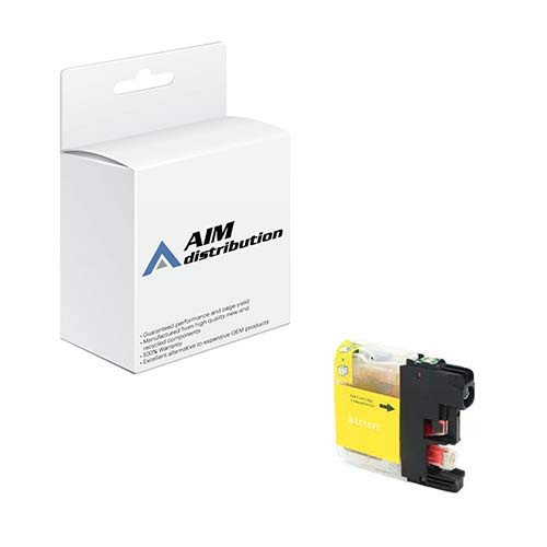 AIM Compatible Replacement for Brother LC-103Y Yellow Inkjet (600 Page Yield)