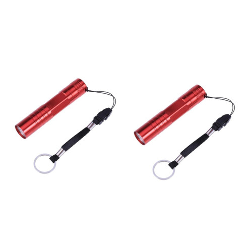 Uonlytech 2pcs Micro Torch Micro Flashlight Mini Flashlight Water Resistant LED Torch Flashlight LED Flashlight Key Chain