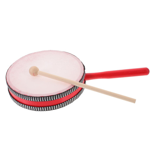 STAHAD 1 Set Hand Drum Toy Musical Instrument Percussion Instruments Toddler Drum Preschool Musical Kids Educational Drum Performance Drum Instruments for Kids Baby Wooden Drum Stick