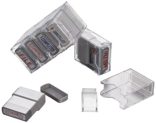 OfficemateOIC Office Pre-Inked Message Stamp,"Paid", Blue, Refillable (77024)