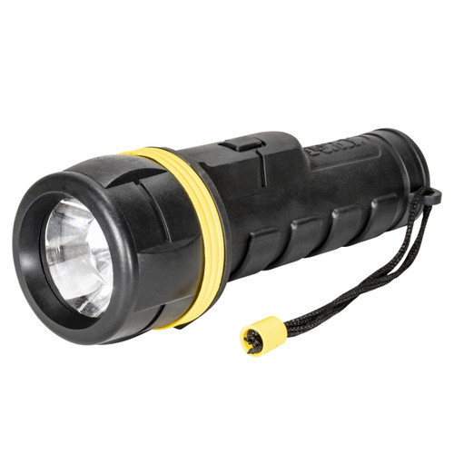 Dorcy 1D LED Rubber Value Flashlight, Black (41-2965)