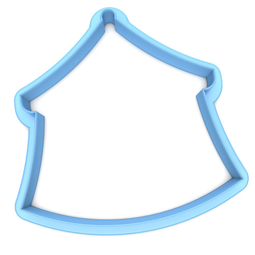 Sweet Prints Inc Circus Tent (outline) Cookie Cutter - Dishwasher Safe (2")