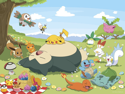 Buffalo Games - Pokemon - Pokemon Picnic - 400 Piece Jigsaw Puzzle for Families Challenging Puzzle Perfect for Family Time - 400 Piece Finished Size is 21.25 x 15.00