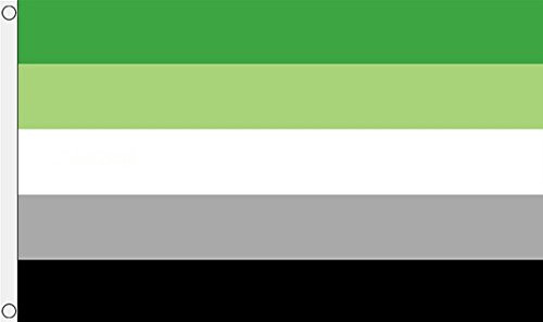 AZ FLAG Aromantic Pride Flag 3' x 5' - aromanticism Flags 90 x 150 cm - Banner 3x5 ft