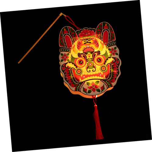 HOMSFOU New Year Gifts 1pc Tiger Lantern Year Lantern Lights Chinese New Year 2022 Decor New Year Toys Lunar Year 2022 Chinese New Year Lights Year of The Paper Lunar Calendar Child Lucky