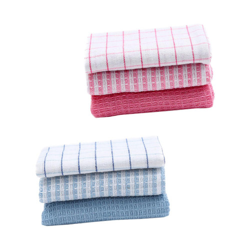 NIYANGLE 6pcs Cloth Absorbent Scouring Pad Kitchen Rag Kitchen Dish Rags Dish Cloths Kitchen Cloths Waffle Towel Microfiber Dish Towels Plate Cleaning Wipes Kitchen Cleaning Rag Wash Towels