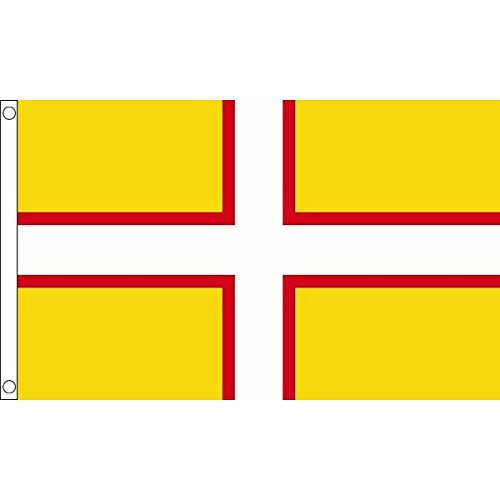 AZ FLAG Dorset New County Flag 3' x 5' - County of Dorset - England Flags 90 x 150 cm - Banner 3x5 ft