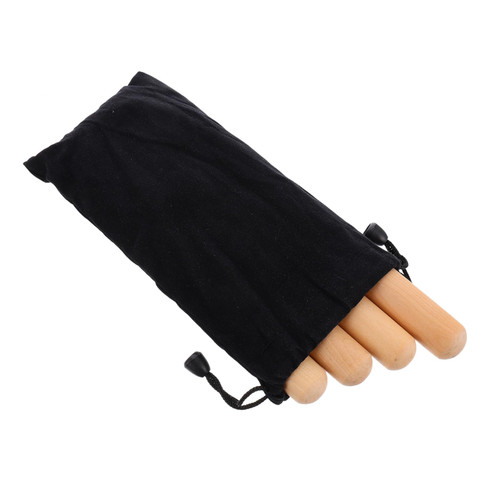 VICASKY 2 Pairs Rhythm Stick Natural Music Sticks Toddler Musical Instruments Toddler Instruments Wooden Lummi Stick Cajon Store Bag Kids Musical Instruments Wood Claves Child Clough Latin