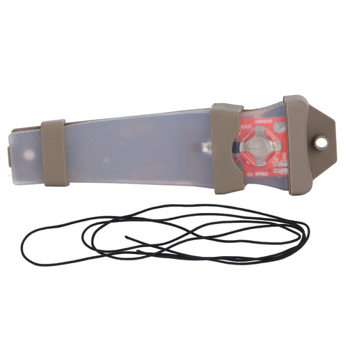 Personal Identification Marker Light Tactical FMA Helmet Safety Flashing Light Survival Signal Light,Molle Waterproof Hunting Helmet Safety Light Emergency Helmet(Sand-colored shell bottom red (RED))