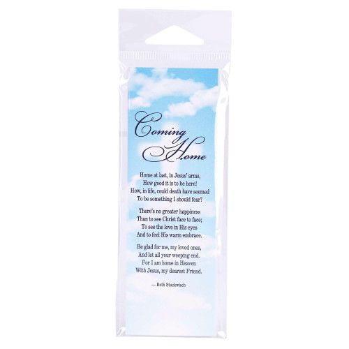 Dicksons BKM-3202 Home at Last in Heaven, No Greater Happiness Sky Blue 5 Inch Paper Place Keeper Bookmark Pack of 12