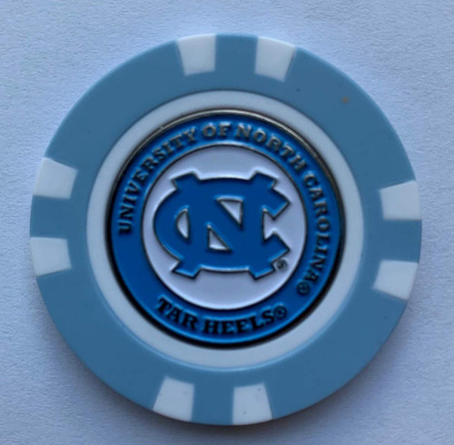 New North Carolina Tar Heels Magnetic Poker Chip Golf Ball Marker