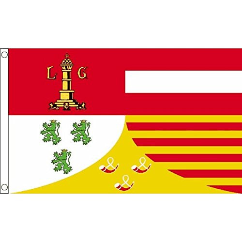 AZ FLAG Province of Liege Flag 3' x 5' - Liege en Belgium Flags 90 x 150 cm - Banner 3x5 ft