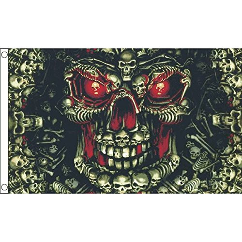 AZ FLAG Skulls Multi Flag 3' x 5' - Pirate Flags 90 x 150 cm - Banner 3x5 ft
