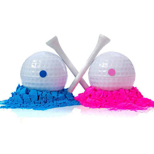CoByda Gender Reveal Exploding Golf Ball Set with Pink & Blue Powder,Girl or Boy Baby Reveal Ideas,Announcement Party Themed Gender Reveal Decorations Powder Explosion