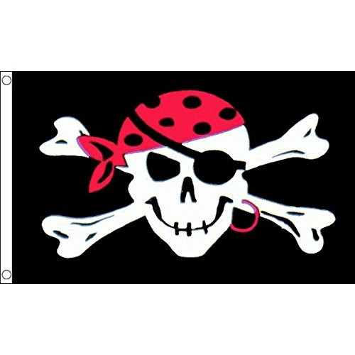 AZ FLAG Pirate One Eyed Jack Flag 3' x 5' - Pirates Flags 90 x 150 cm - Banner 3x5 ft