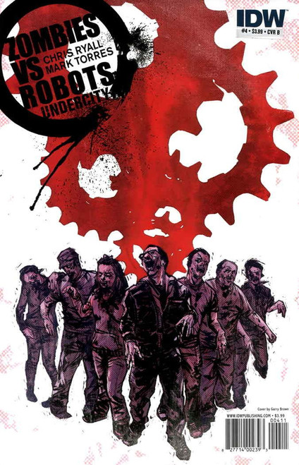 Zombies vs. Robots: Undercity #4B VF/NM ; IDW comic book | Last Issue