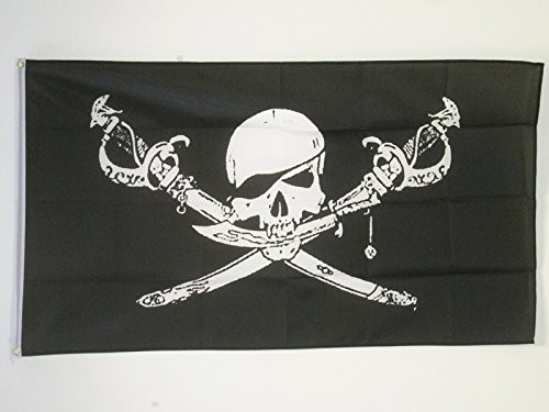 AZ FLAG Pirate Brethren of The Coast Flag 3' x 5' - Pirates Flags 90 x 150 cm - Banner 3x5 ft