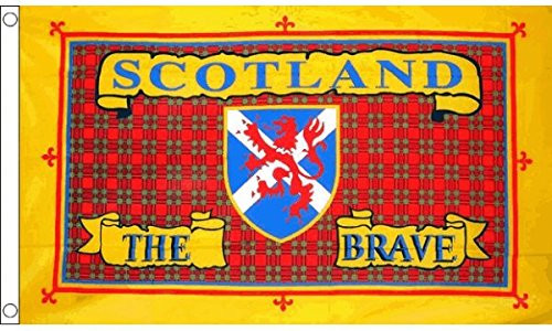 AZ FLAG Scotland The Brave Flag 3' x 5' - Scottish Flags 90 x 150 cm - Banner 3x5 ft