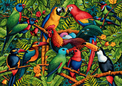 Buffalo Games - Dowdle - Birds of a Feather - 300 Large Piece Jigsaw Puzzle for Adults Challenging Puzzle Perfect for Game Nights - Finished Size 21.25 x 15.00 Buffalo Games - Dowdle - Birds of a Feather - 300 Large Piece Jigsaw Puzzle for Adults Challenging Puzzle Perfect for Game Nights - Finished Size 21.25 x 15.00