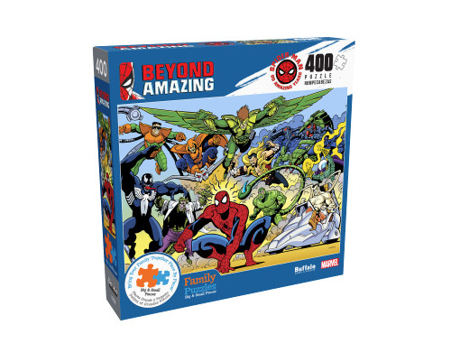 Buffalo Games - Marvel - Spider Sense - 400 Piece Jigsaw Puzzle for Families Challenging Puzzle Perfect for Family Time - 400 Piece Finished Size is 21.25 x 15.00
