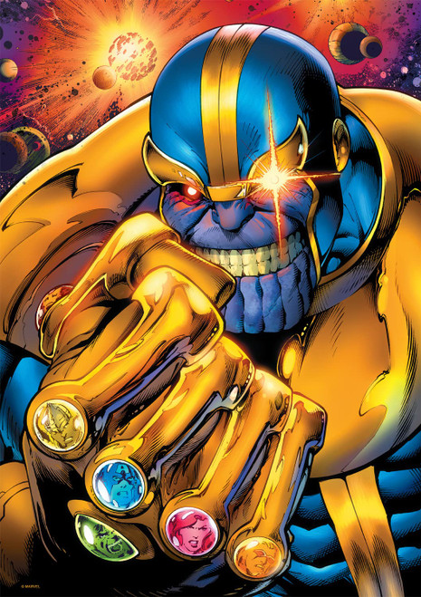 Buffalo Games - Marvel - Thanos - 500 Piece Jigsaw Puzzle for Adults Challenging Puzzle Perfect for Game Nights - 500 Piece Finished Size is 21.25 x 15.00