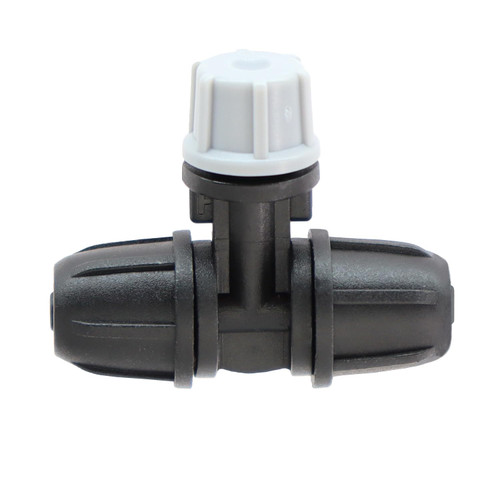 Cwdew 10pcs Drip Irrigation Misters Nozzles 1/4 Inch Three-Way Atomizing Nozzle with Connectors Drip Emitters Irrigation Fitting Parts for Outdoor Spray Cooling System