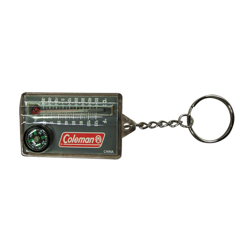 Coleman Zipper-Pull Thermometer & Compass